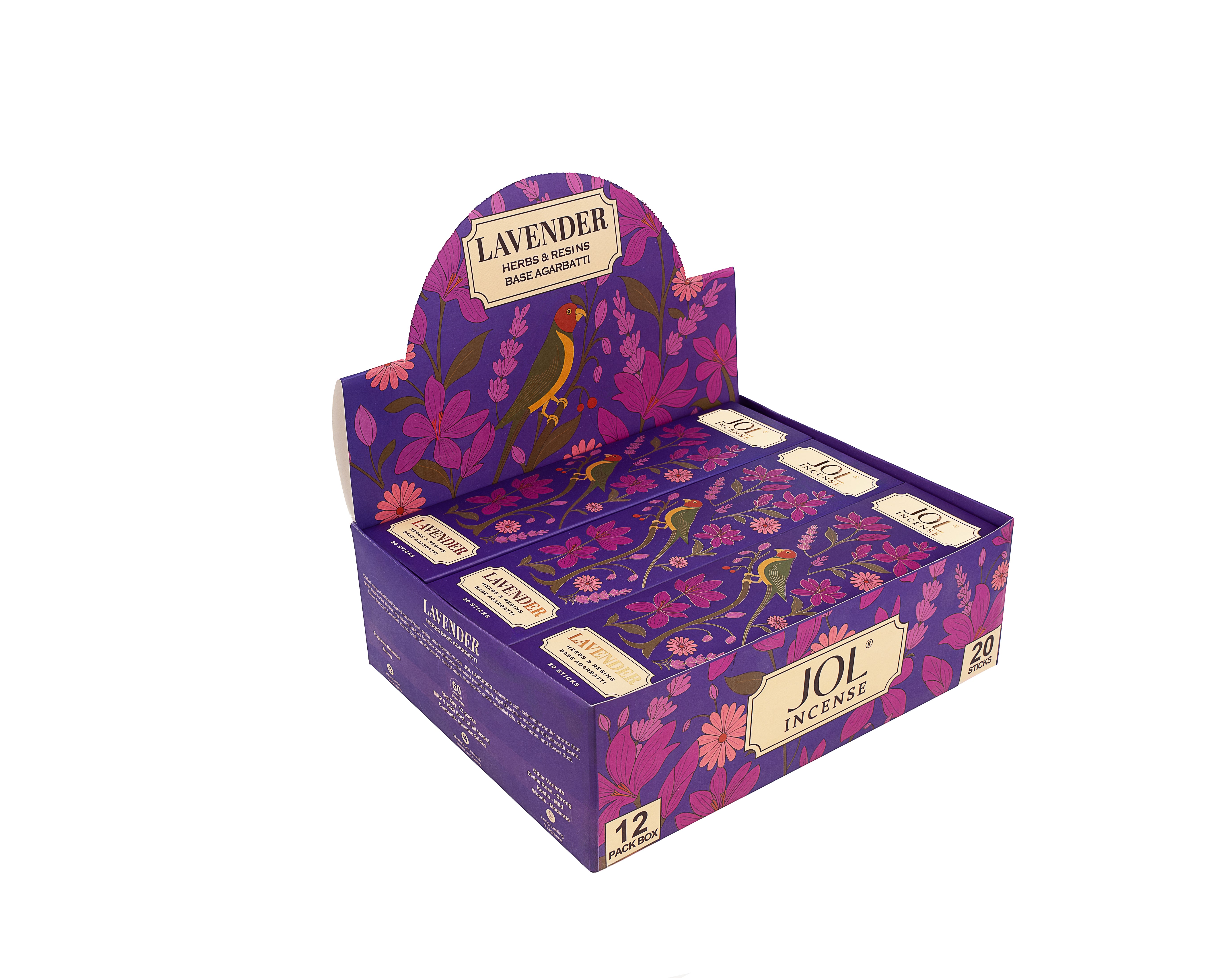 Jol Lavender Incense Natural Herbs & Resins Base Agarbatti