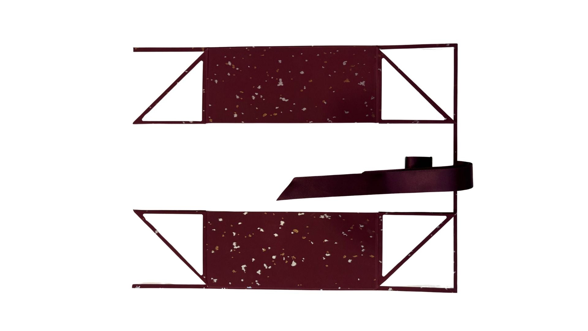 Maroon Folding Magnetic Rigid box