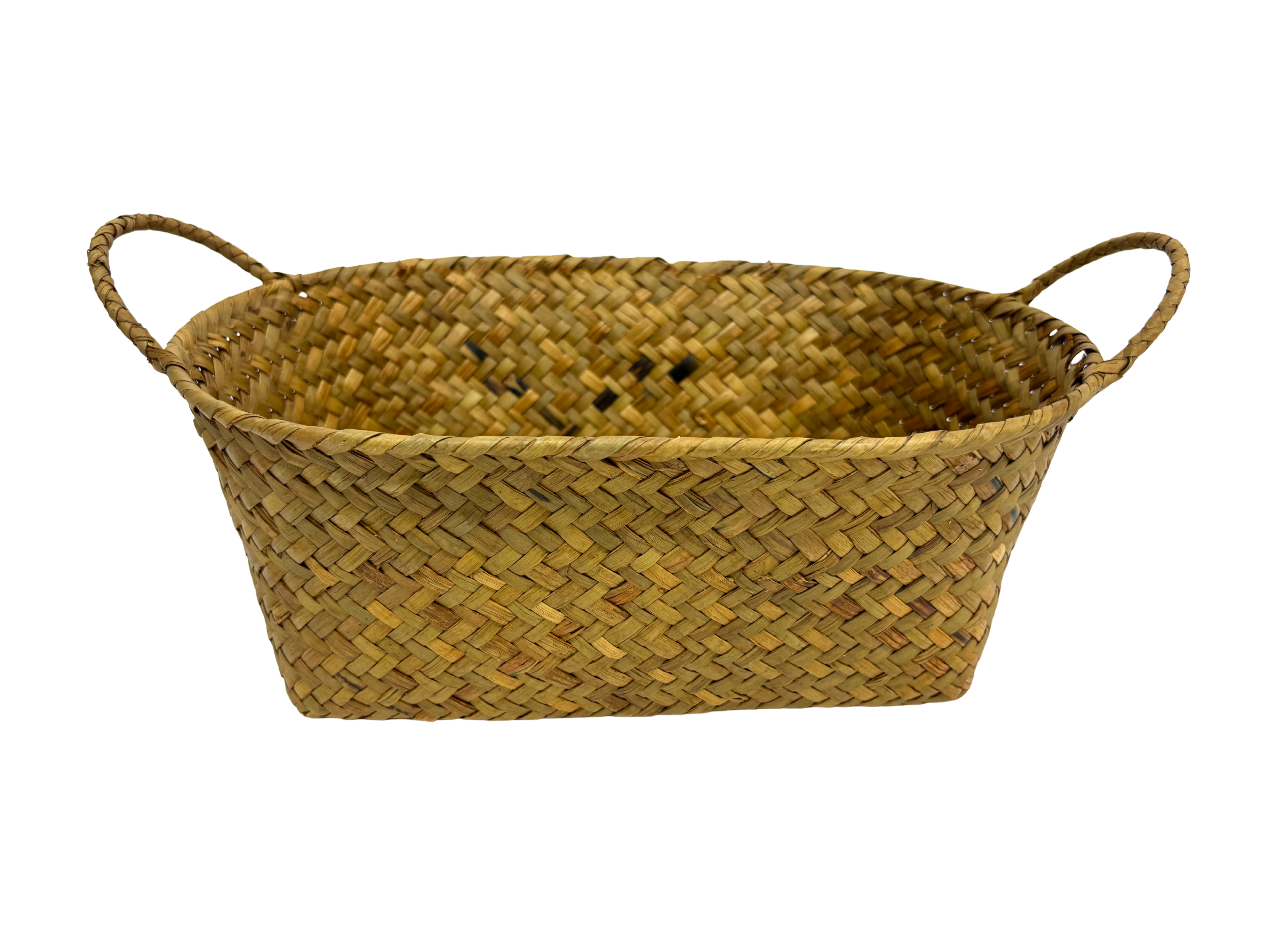 Jol Rattan Oval Basket with Handle