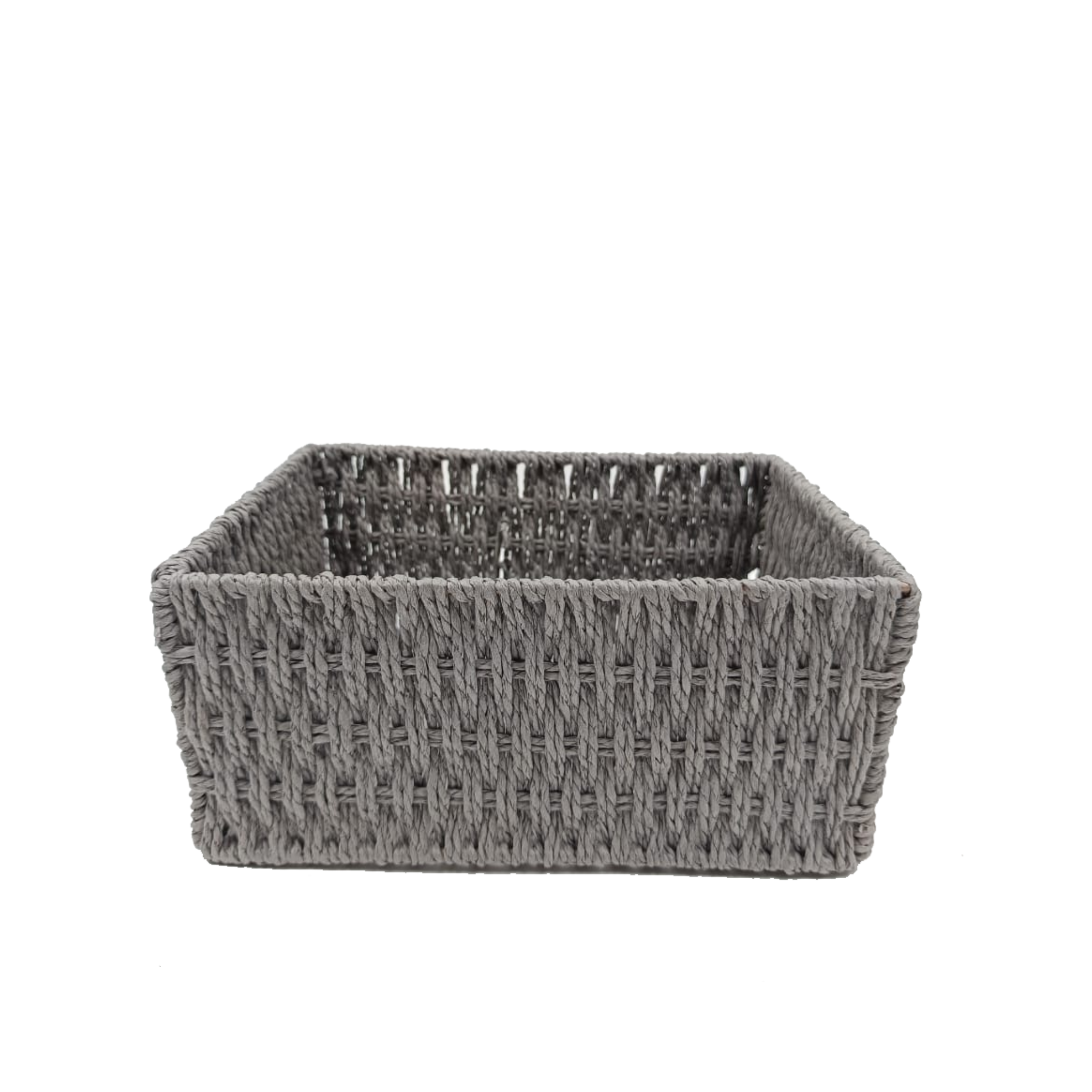 Twisted Paper Wired Frame basket - Grey