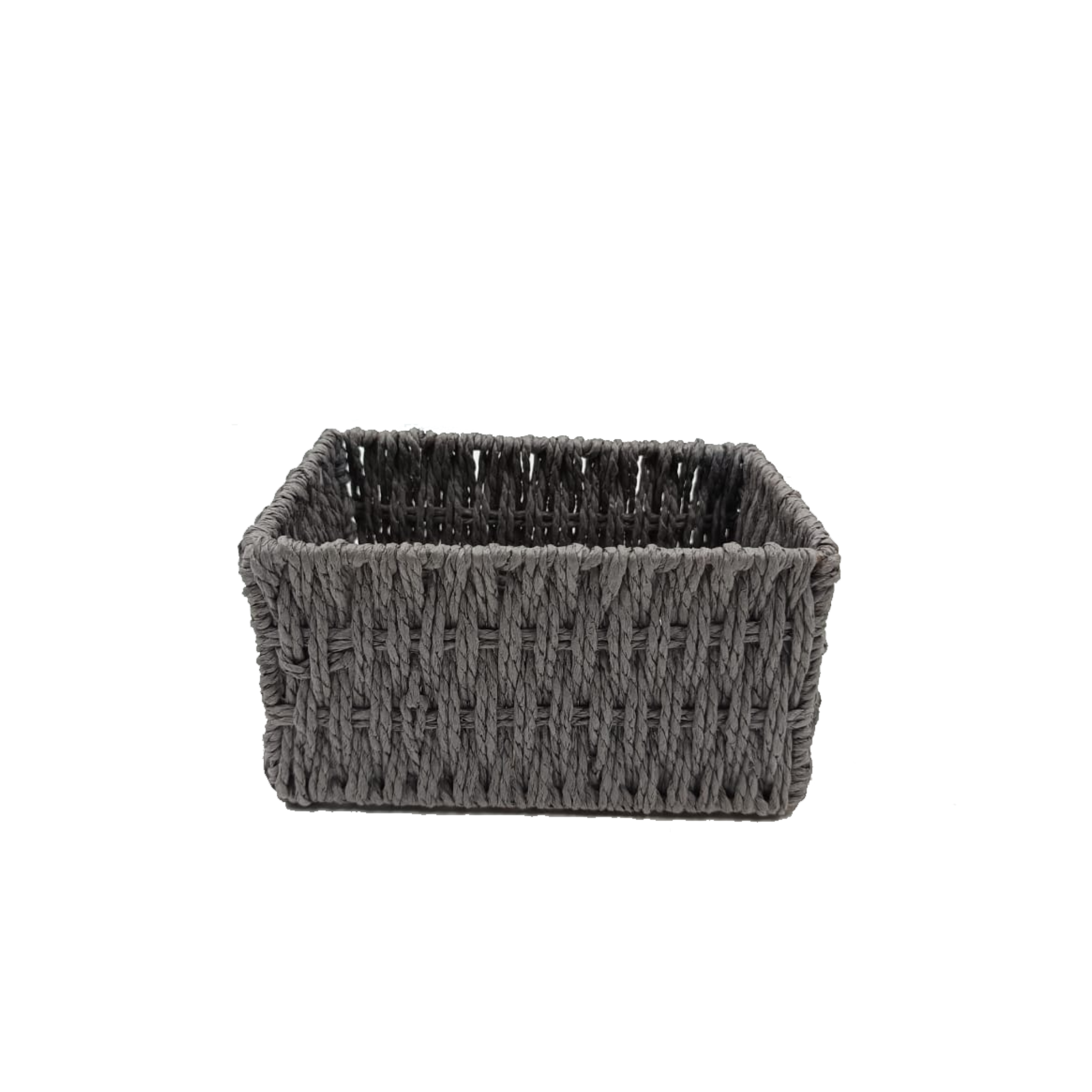 Twisted Paper Wired Frame basket - Grey