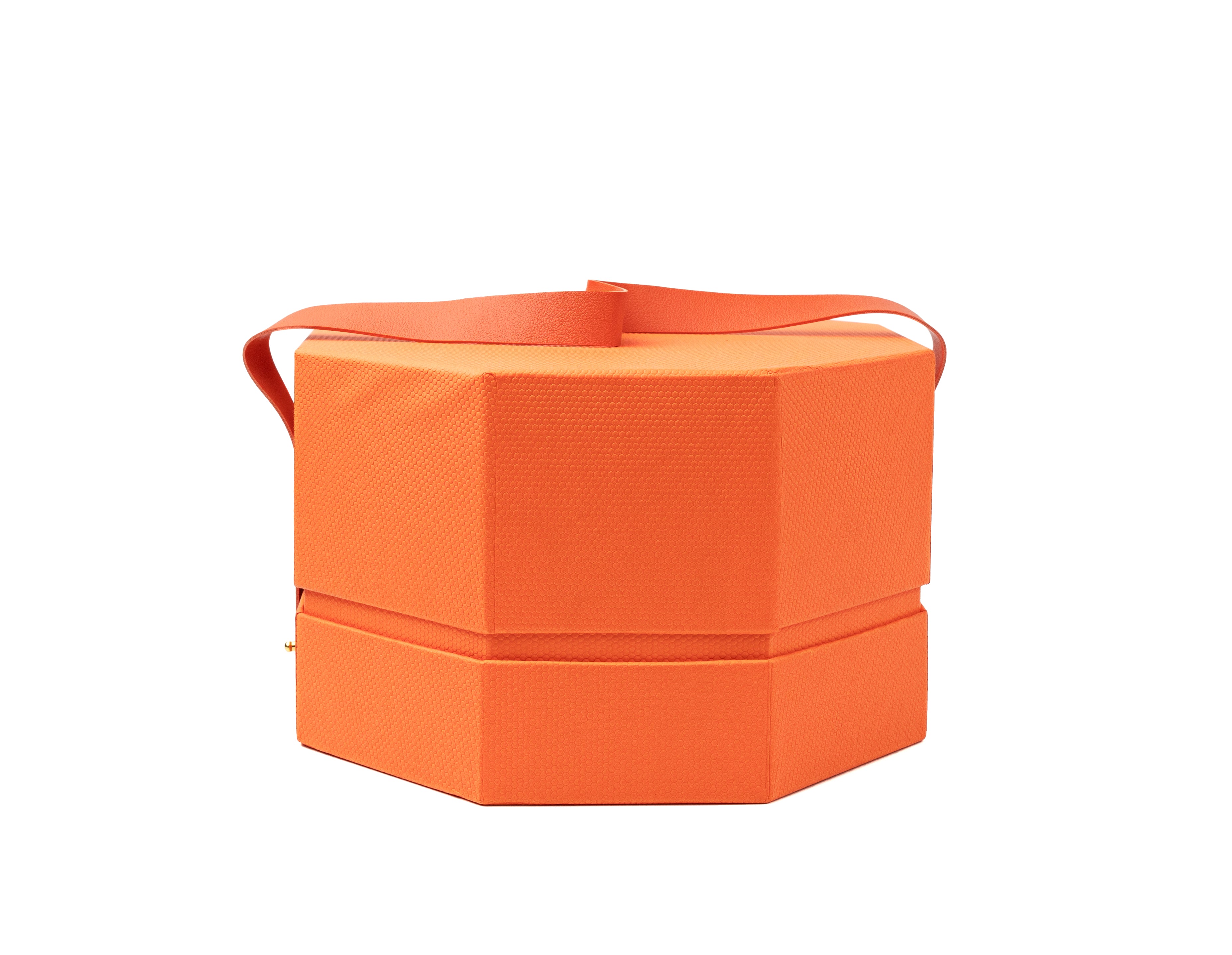 Orange Hexa Handle Rigid Box
