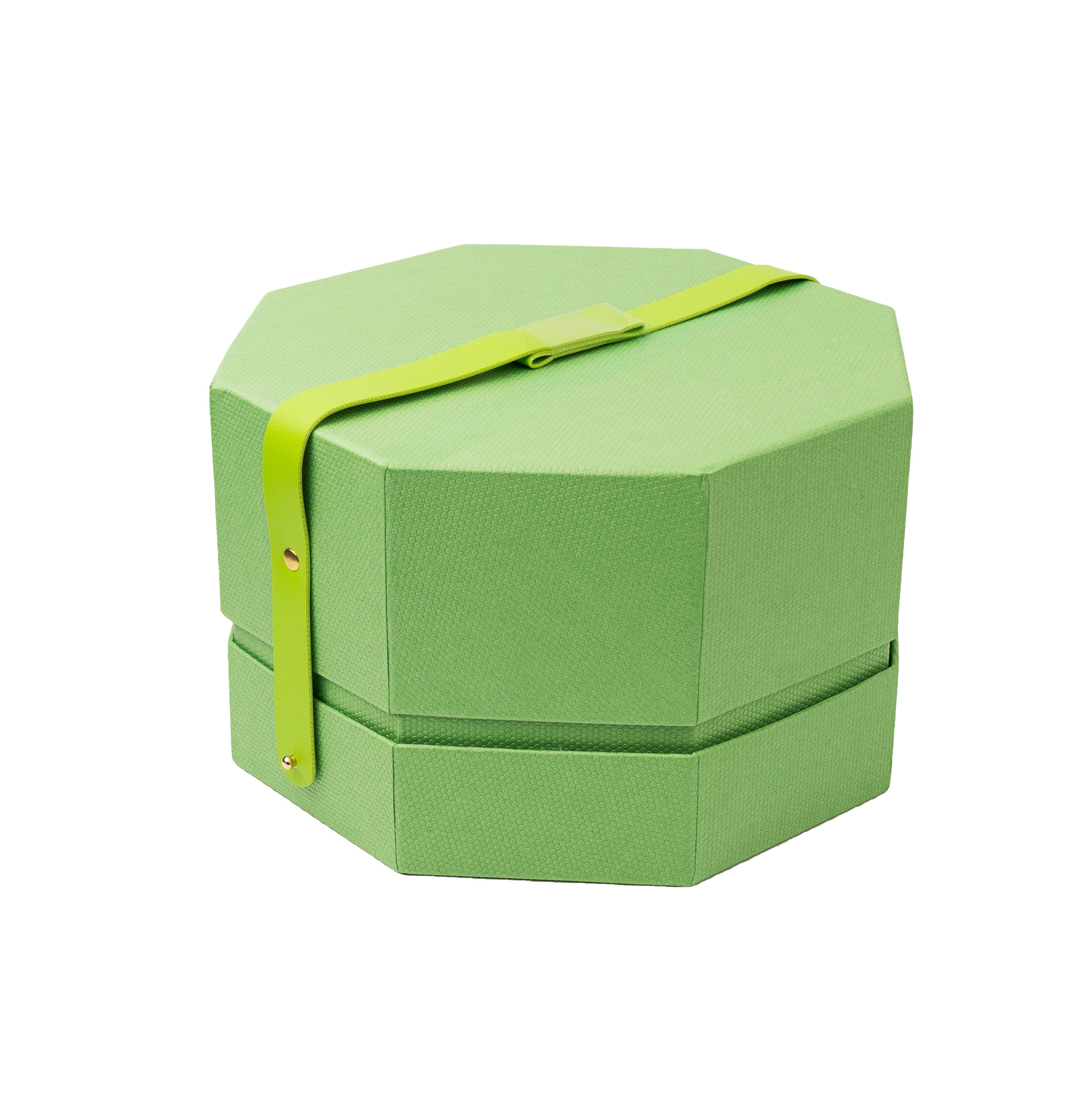 Green Hexa Handle Rigid Box