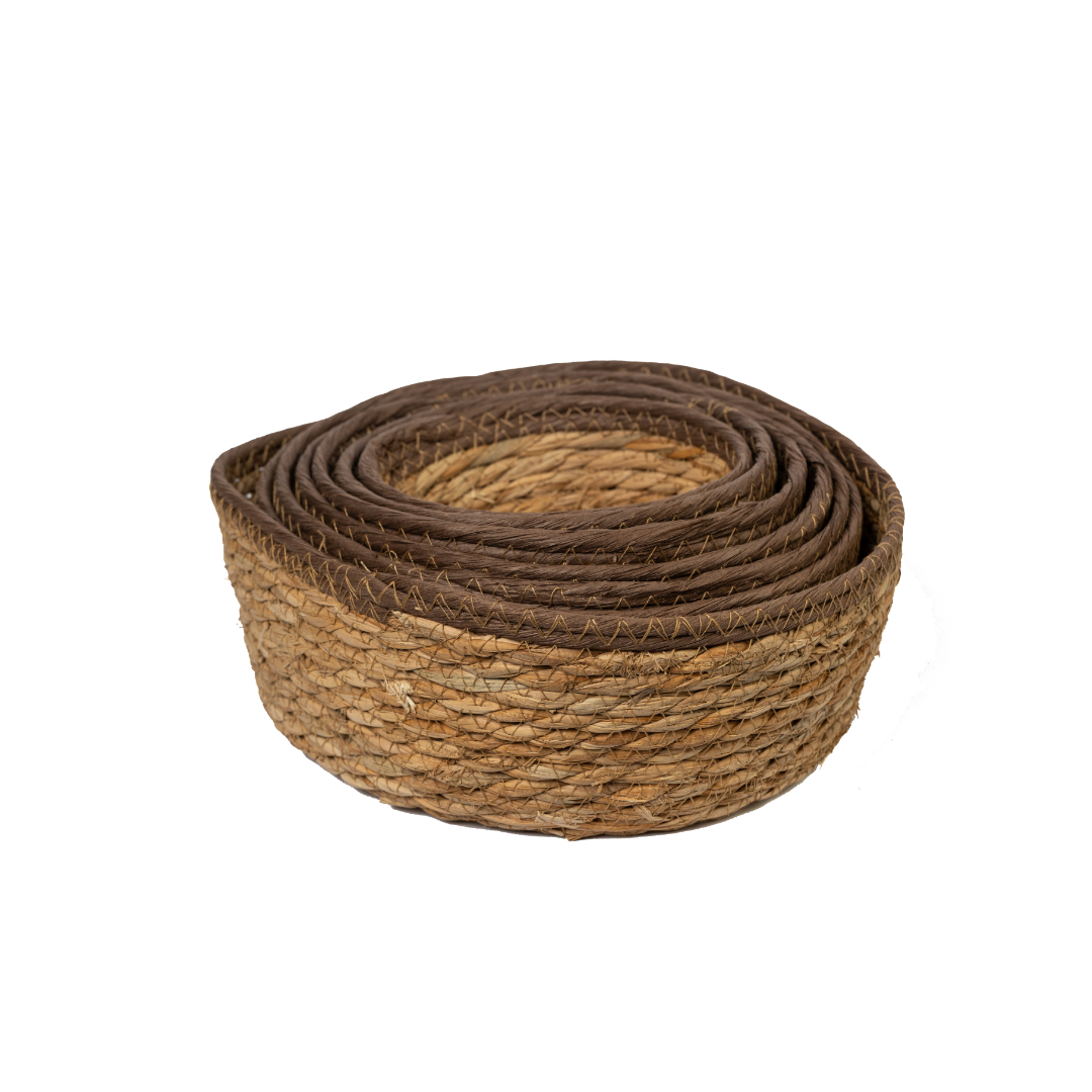 Jute storage basket