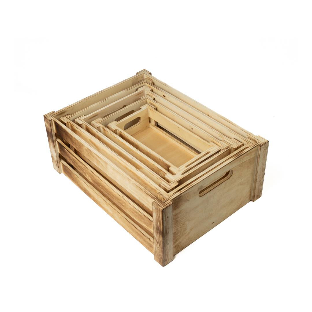 Pine Wood Storage Crate