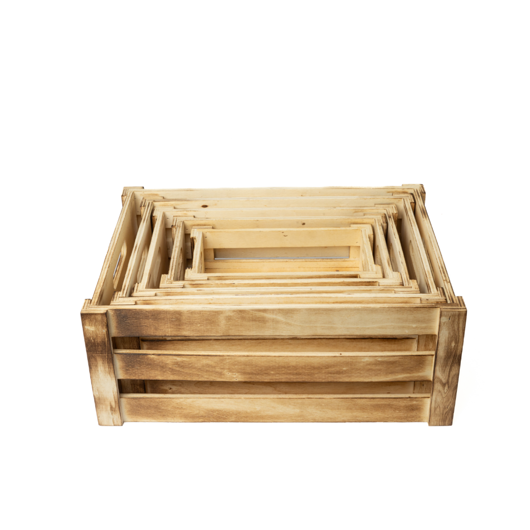 Pine Wood Storage Crate