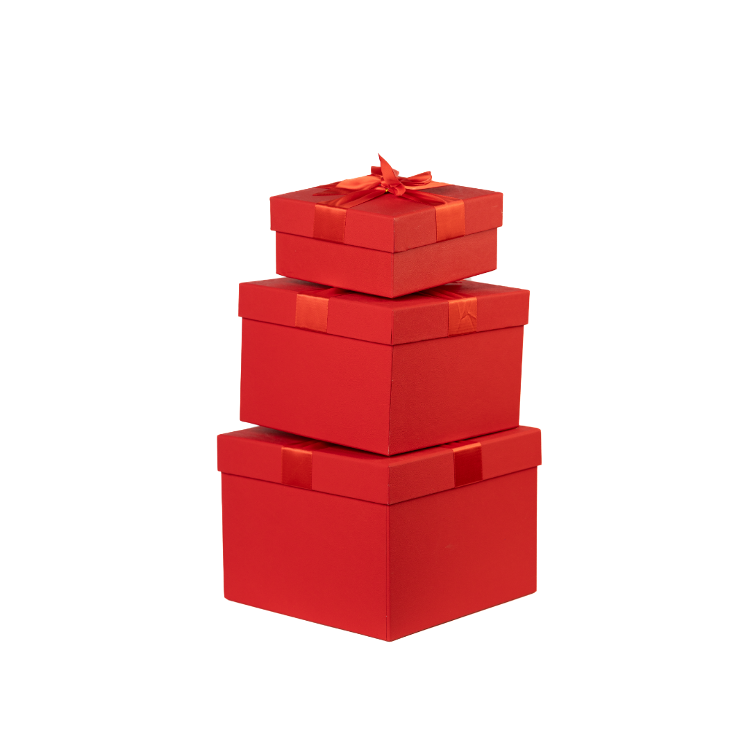 Crimson Red Gift Box