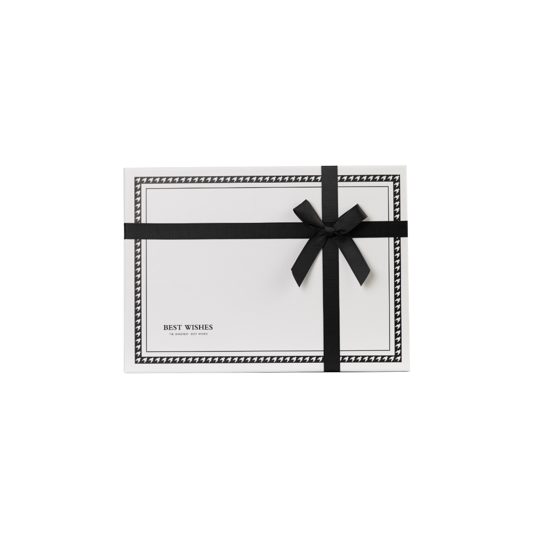 White Checkered Gift Box