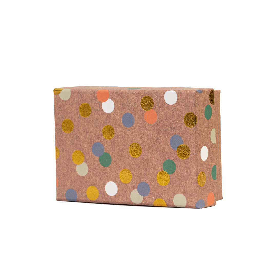 Rigid Box Polka Dots with Foiling