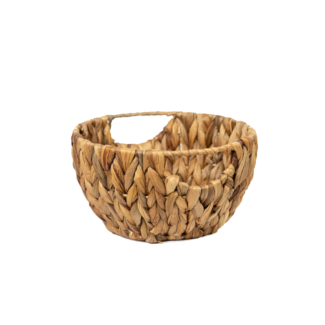 Water Hyacinth Storage Basket Round