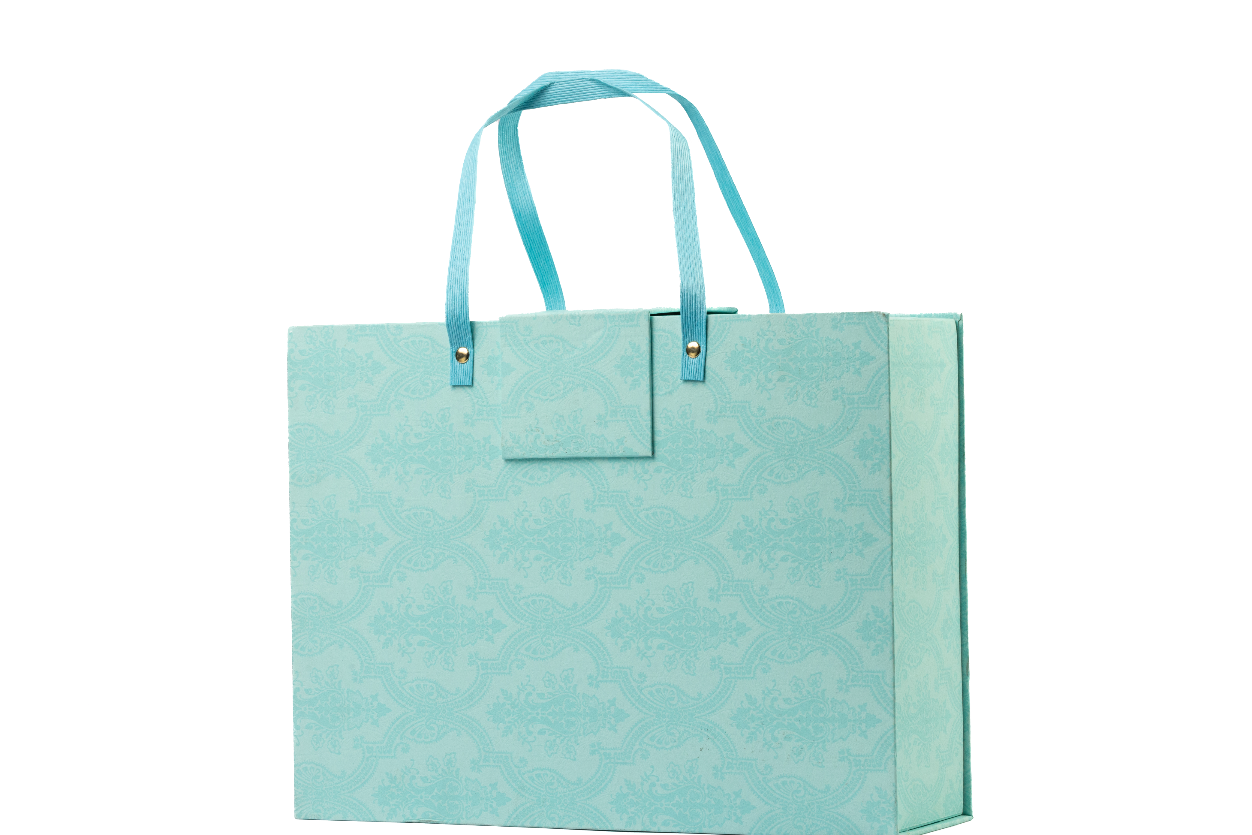 Blue Magnetic Gift Box with Handle