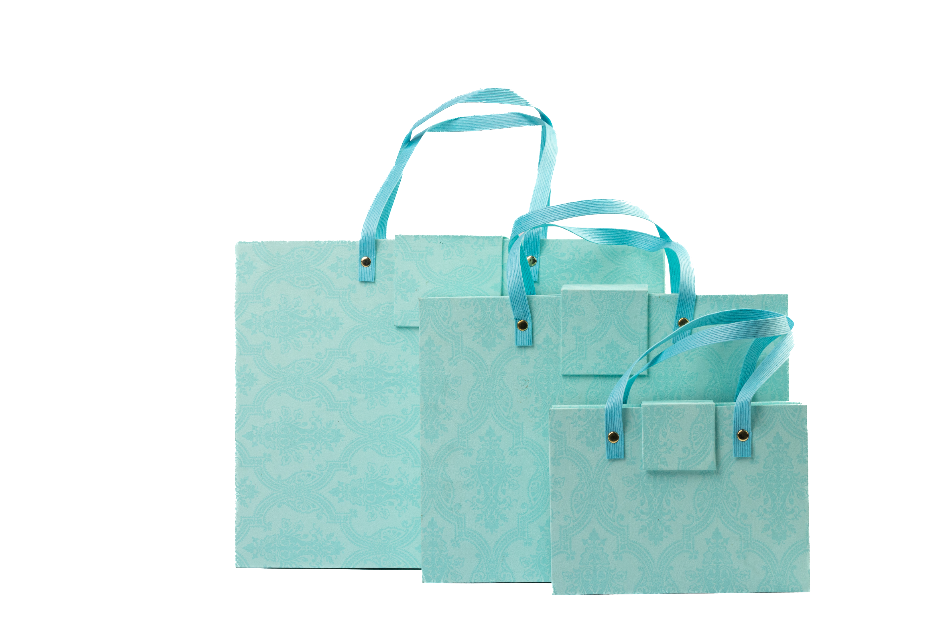 Blue Magnetic Gift Box with Handle