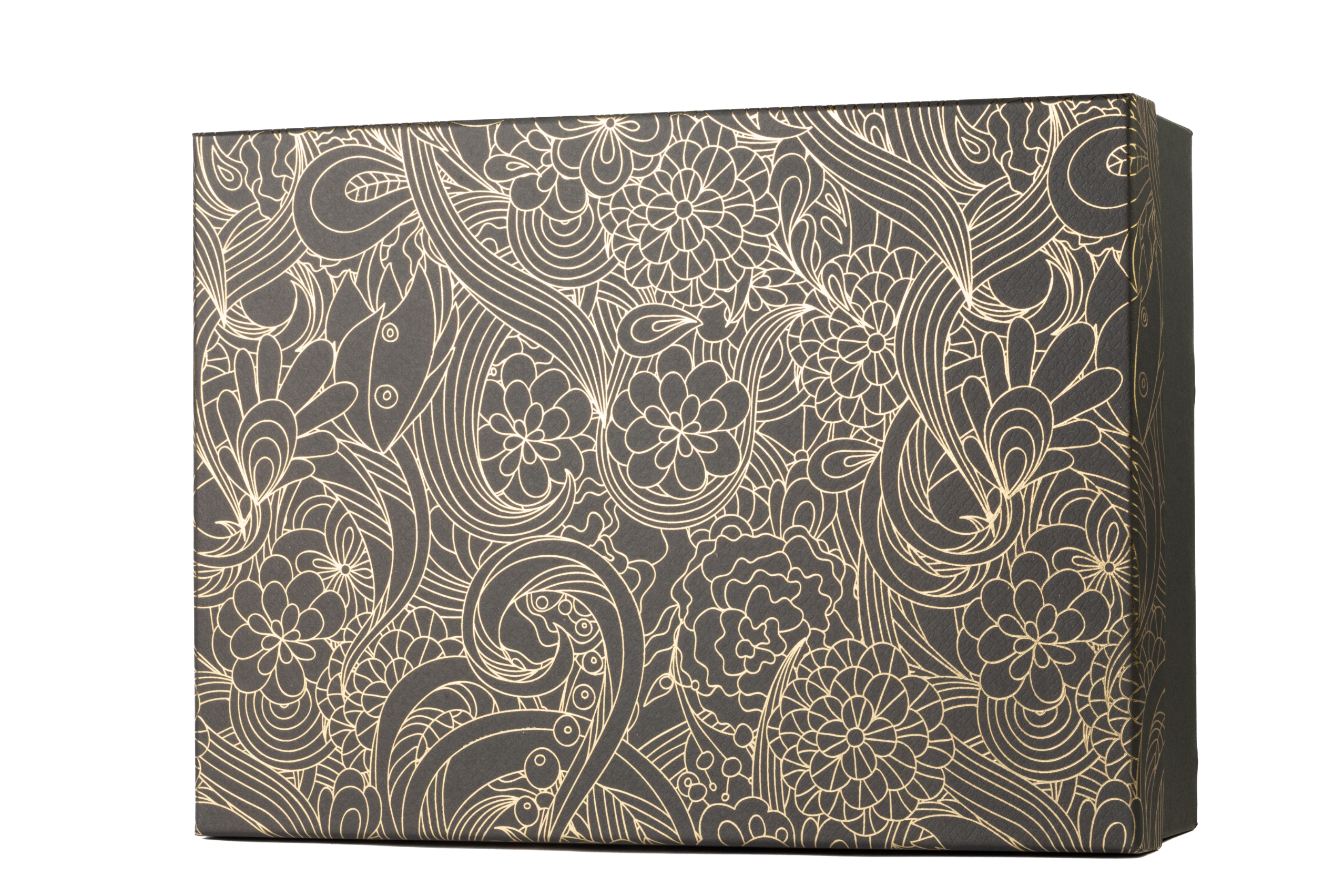 Rigid Box Floral Motif with Foiling