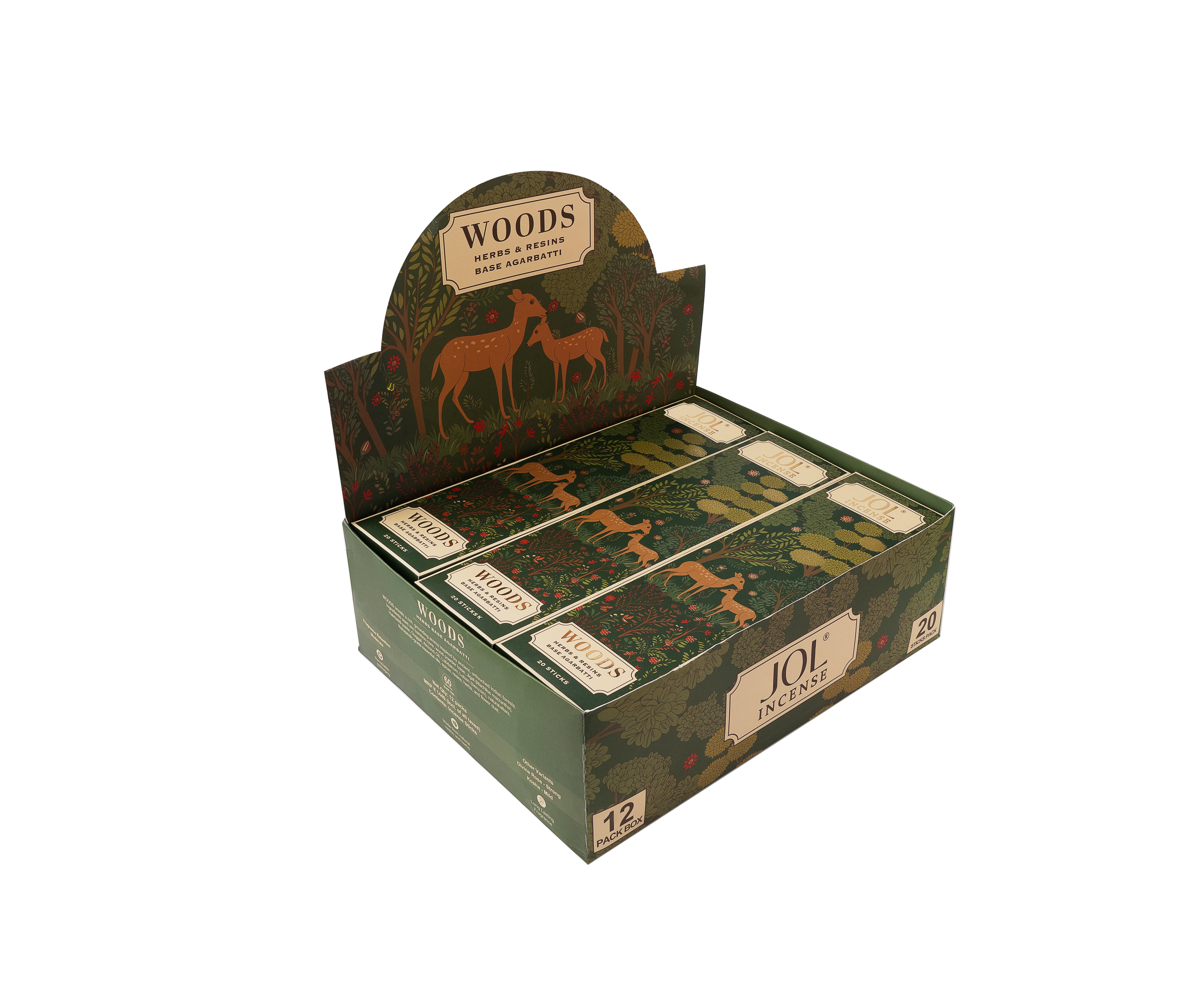 Jol Woods Incense Natural Herbs & Resins Base Agrabatti