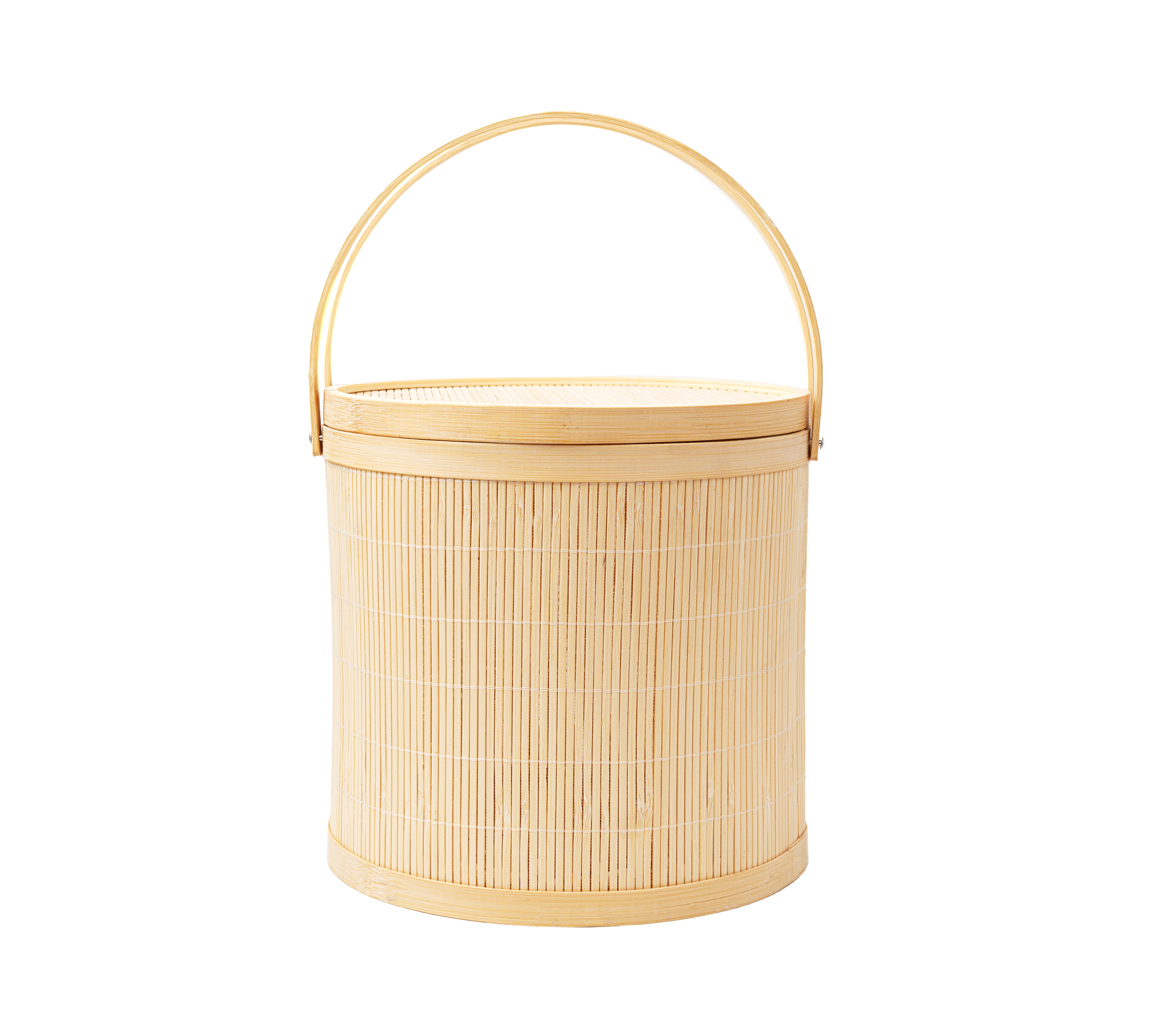 Jol Tall Bamboo Natural Colour Picnic & Storage Basket