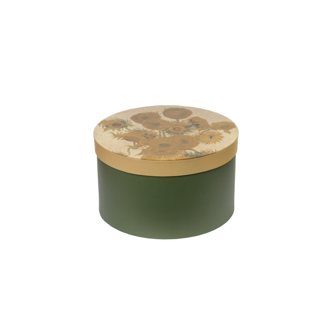 Green Van gogh Sunflower rigid box