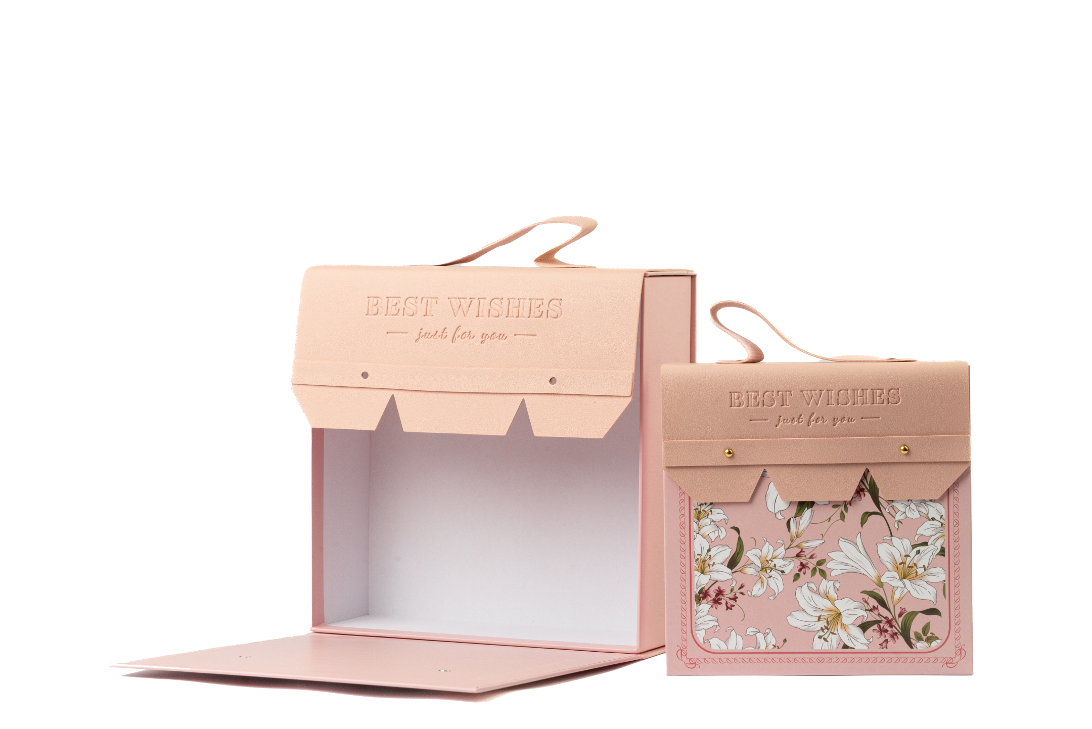 Pink Floral Print Box